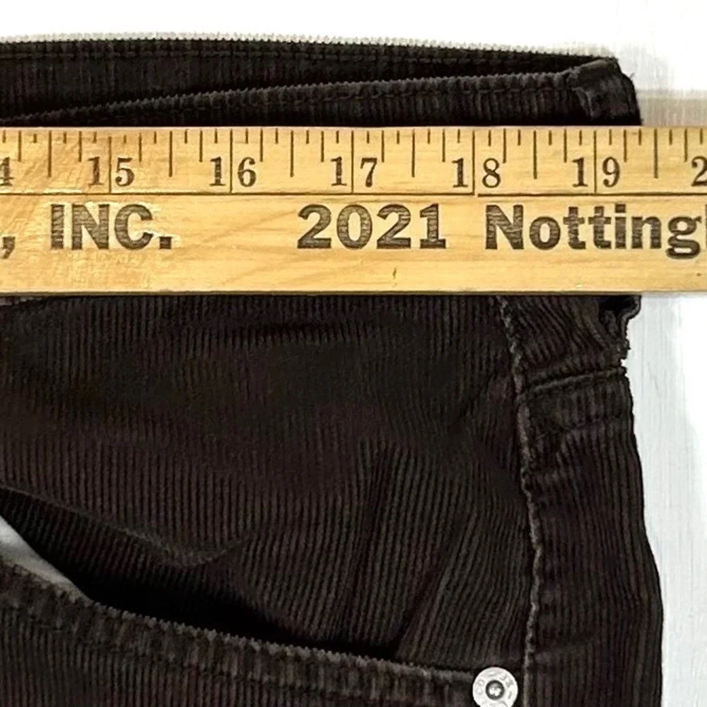Levis 752 Mens Brown Corduroy Straight Leg Pants W39 L31 00752-0092 VTG 90s